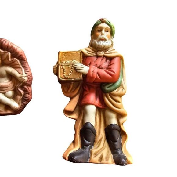 11 piece hand painted ceramic Nativity Scene Christmas Jesus - Picture 8 of 14